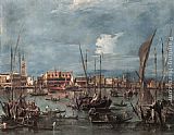 The Molo and the Riva degli Schiavoni from the Bacino di San Marco by Francesco Guardi